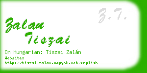 zalan tiszai business card